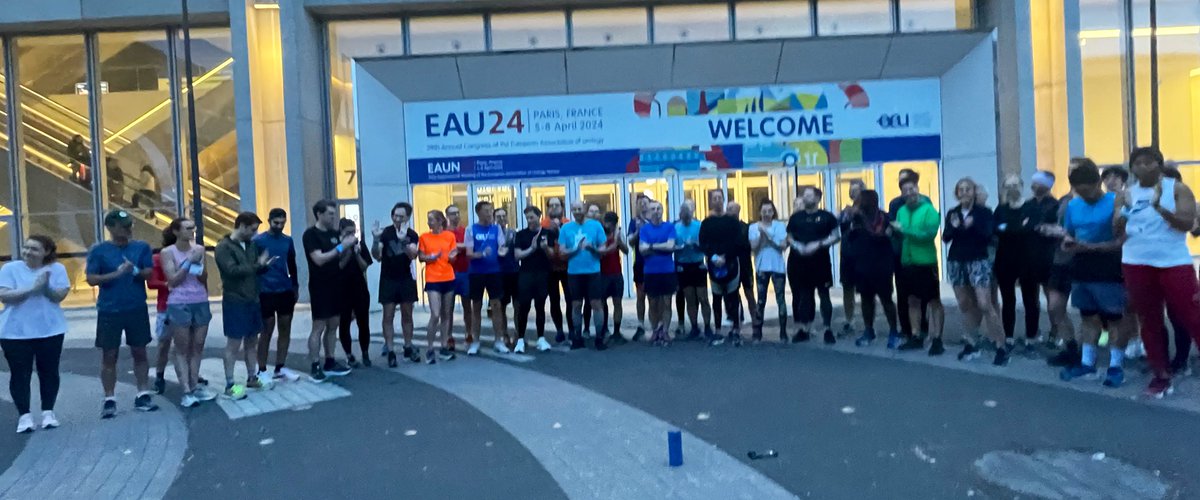 SRHurology's tweet image. 2/2 #EAU24 fun run raised over €1000 for SPORTATE @AFUrologie project to assess impact of exercise/cycling on Prostate Cancer! 

Loved running with everyone and great start to the day! Thanks all! 

See you in Madrid…. 🏃🏽‍♀️ 🇪🇸 🏃🏿‍♂️