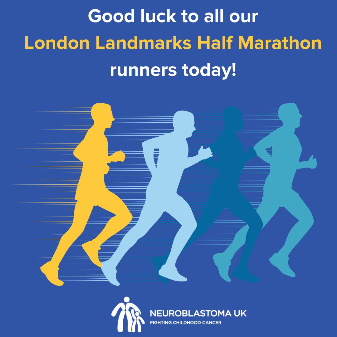 Good luck to everyone taking on the London Landmarks Half Marathon today and a big thank you from Neuroblastoma UK #LLHM