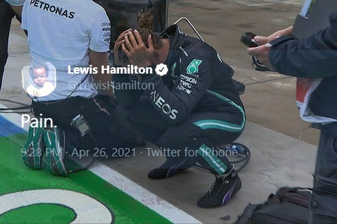 Lewis ficou em silêncio no rádio após a corrida...