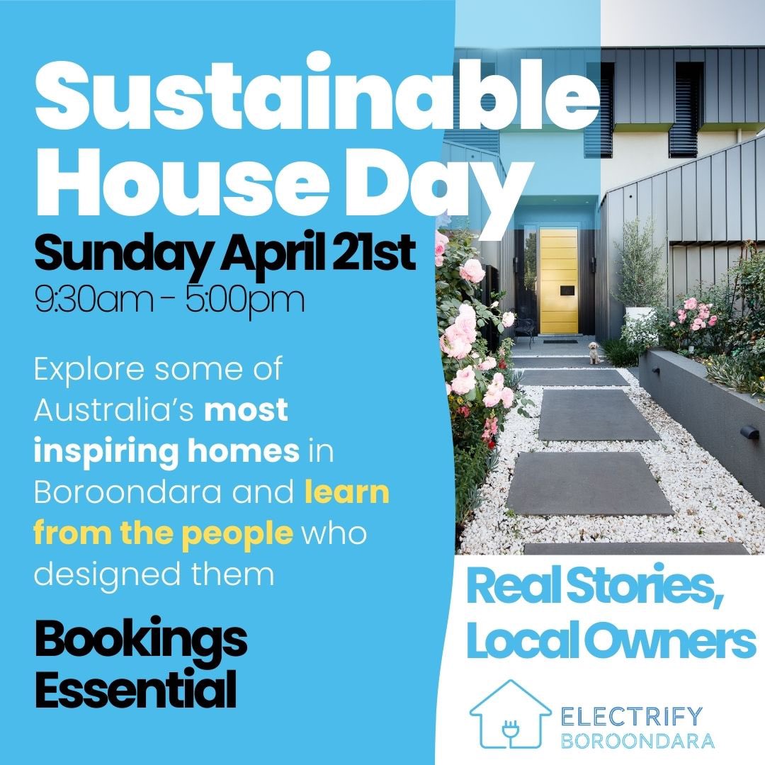 Sustainable House Day in Boroondara! Explore some of Australia’s most inspiring homes in Boroondara & learn from the people who designed them - we have 3 homes open as part of the annual event hosted by Renew - Sunday 21 April 2024. Bookings at highlife.au
