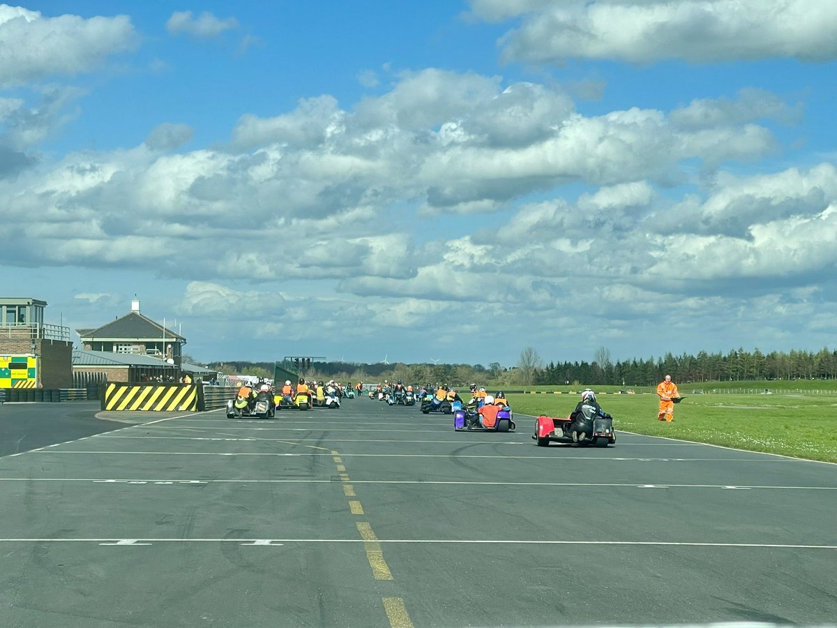 Somewhere at the end of the rainbow is a race circuit! Back @Croft_Circuit for our 1st race weekend with North East Motorcycle Club