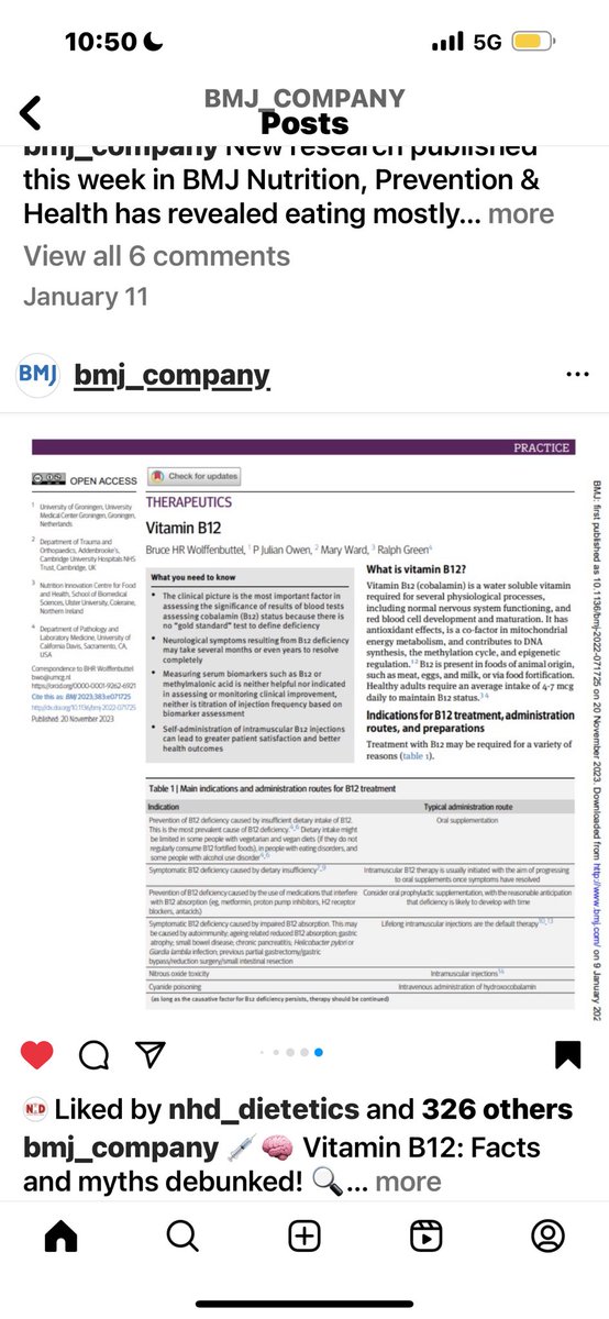 💉🧠 Vitamin B12: Facts and Myths debunked! 

Neurological symptoms from B12 deficiency may linger for months or years.

Blood biomarkers don’t reflect clinical progress, nor guide injection frequency.

Self-administered B12 injections can boost patient satisfaction. B12 supports