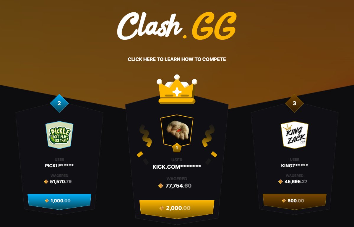 7 days left‼️ Giving away 4,000+ and also dropping tons of free battles everyday ⬇️ Play here - clash.gg/r/GUMBO View Leaderboard here - gumbo.gg/leaderboards/c…