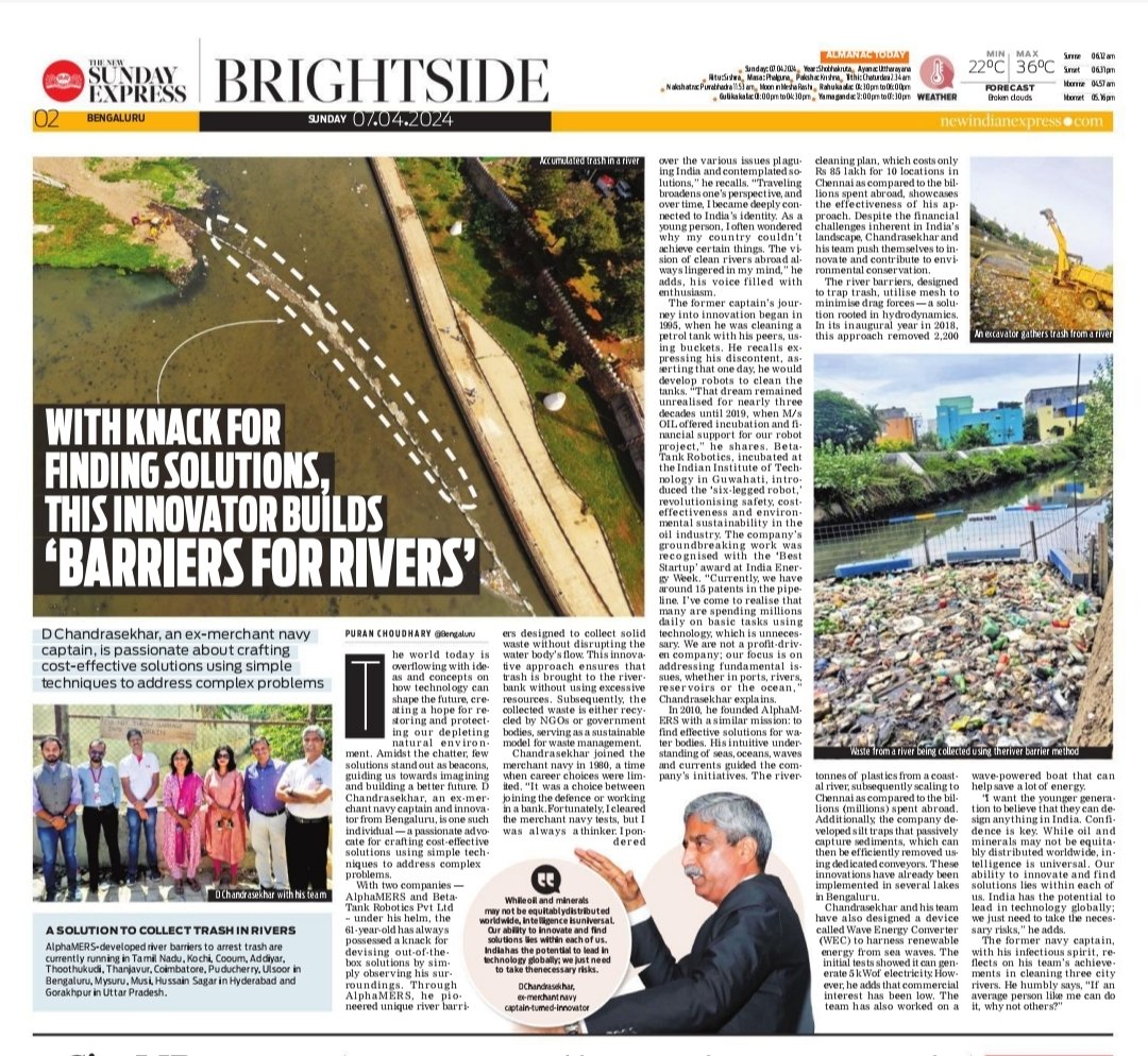 #Brightside The world today is overflowing with ideas and concepts on how technology can shape the future creating a hope for restoring and protecting our depleting natural environment. @puranchd6