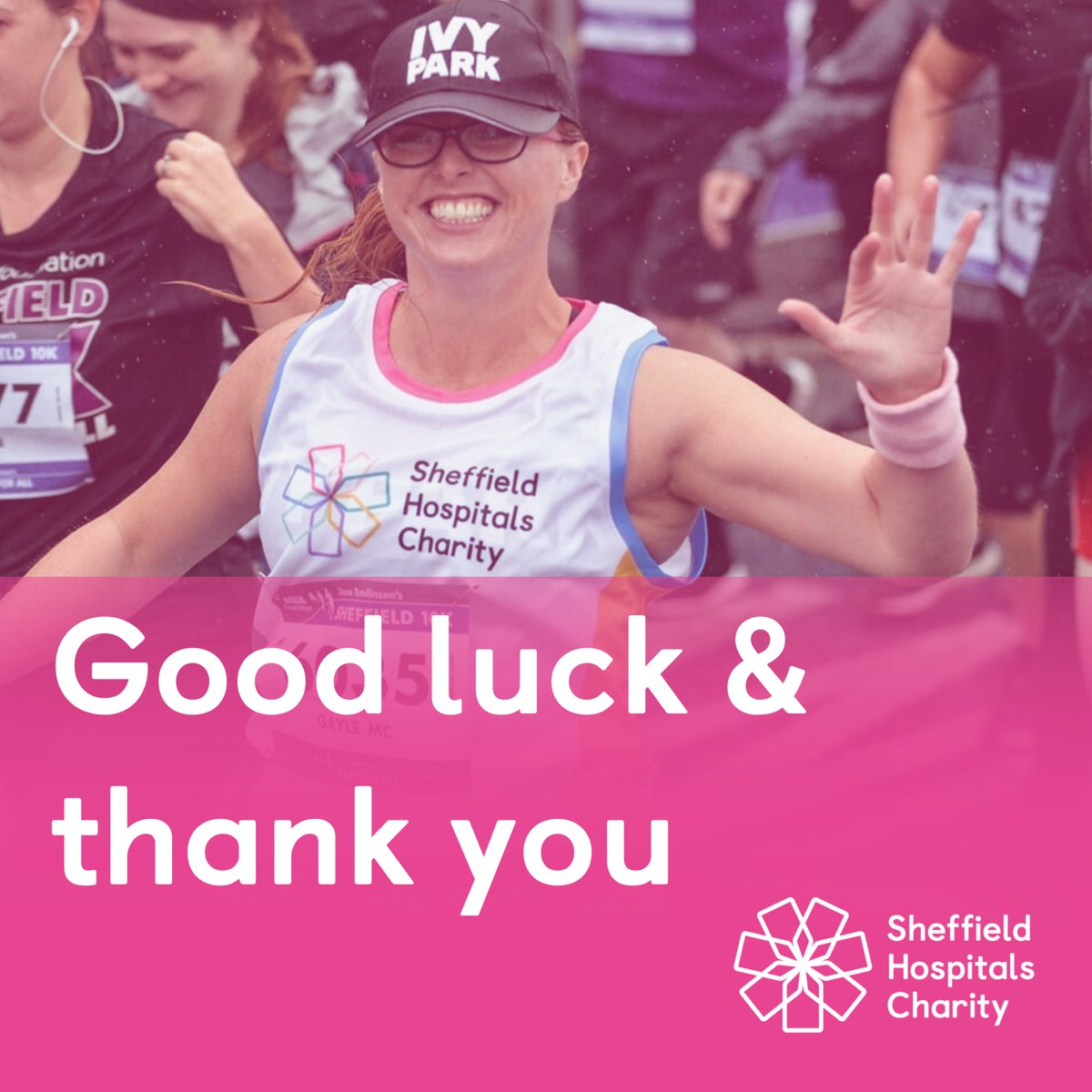 Good luck to all of our runners at the Sheffield Half today and a massive thank you to our cheer squad that will be lining the route ✨