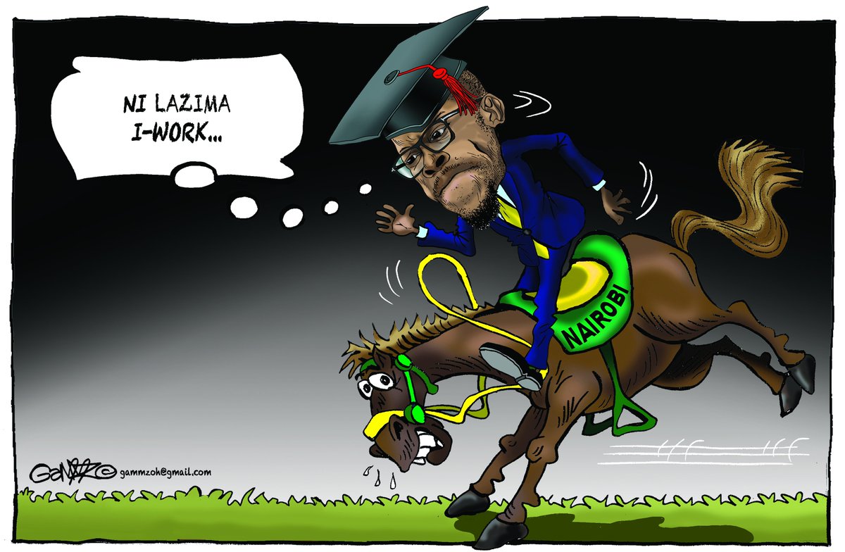 #lazimaiwork The horse has refused! Cartoon for @StandardKenya @KTNNewsKE @ktnhome_