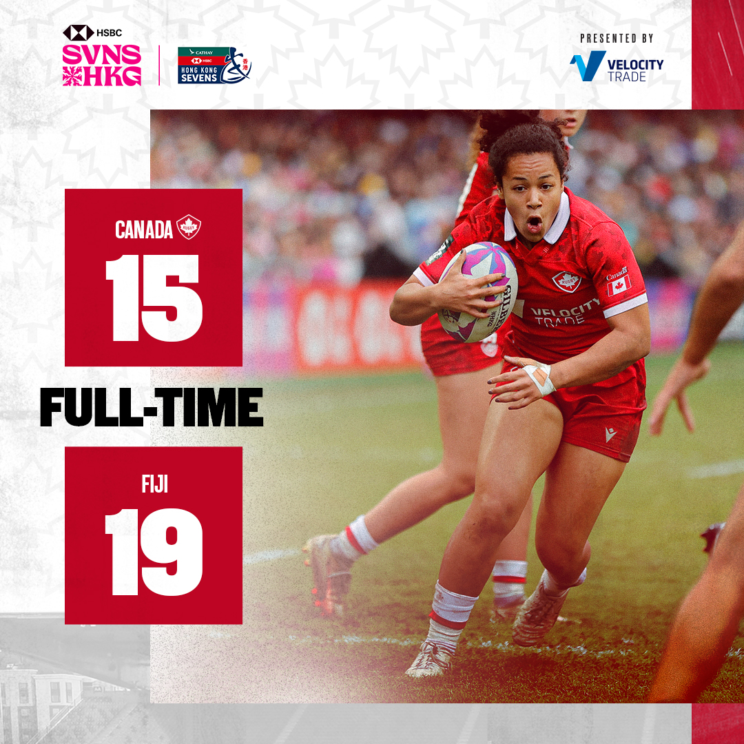 A 6️⃣th place finish in Hong Kong after a tight one vs Fiji. Next for Canada’s Women’s Sevens Team 👉 HSBC SVNS Singapore 🗓️ May 3-5, 2024 #RugbyCA | #OneSquad | @OfficialHK7s