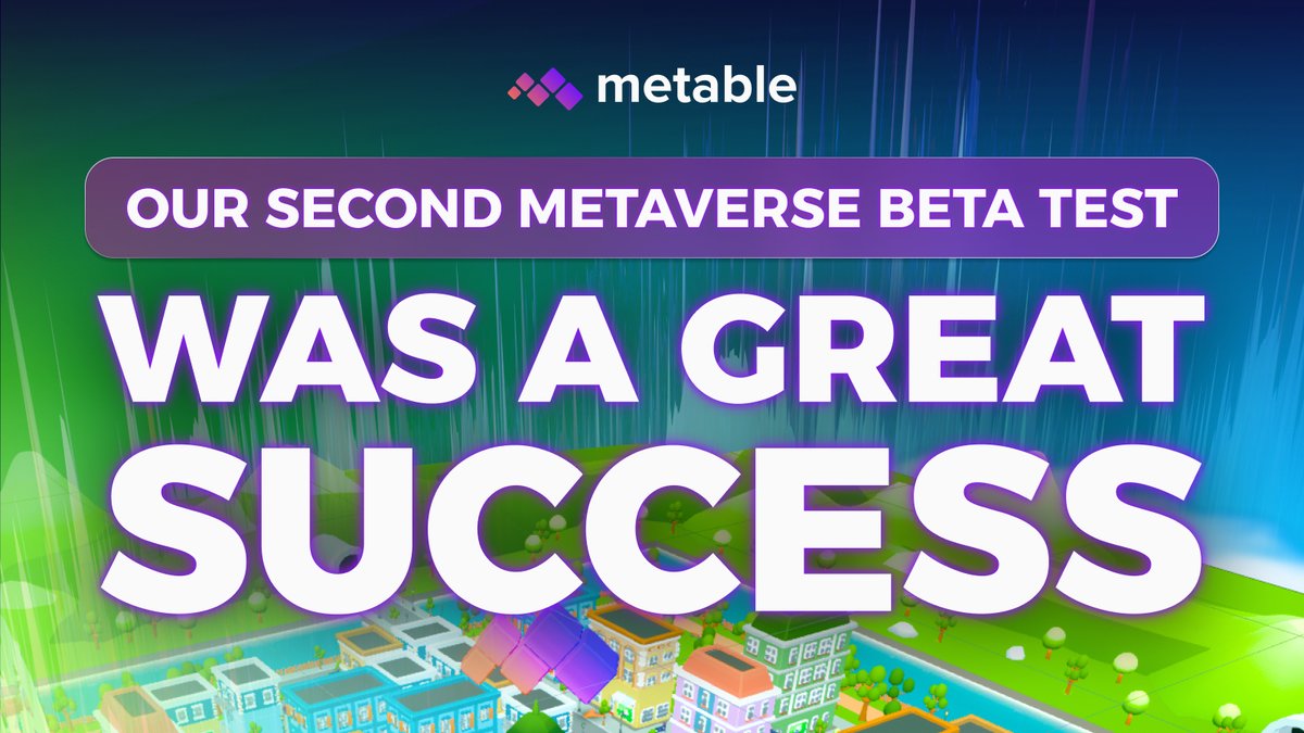 🌐 Gear up for our newest #BetaClosed session! 🚀
🗓 This 09.04.2024 at 18:00, #TeamMetable is calling all #TechInnovators and #EarlyAdopters to join us in paving the way for #DigitalTransformation. Your feedback drives our #BlockchainTechnology forward!
#DeFi #NFTs #Crypto