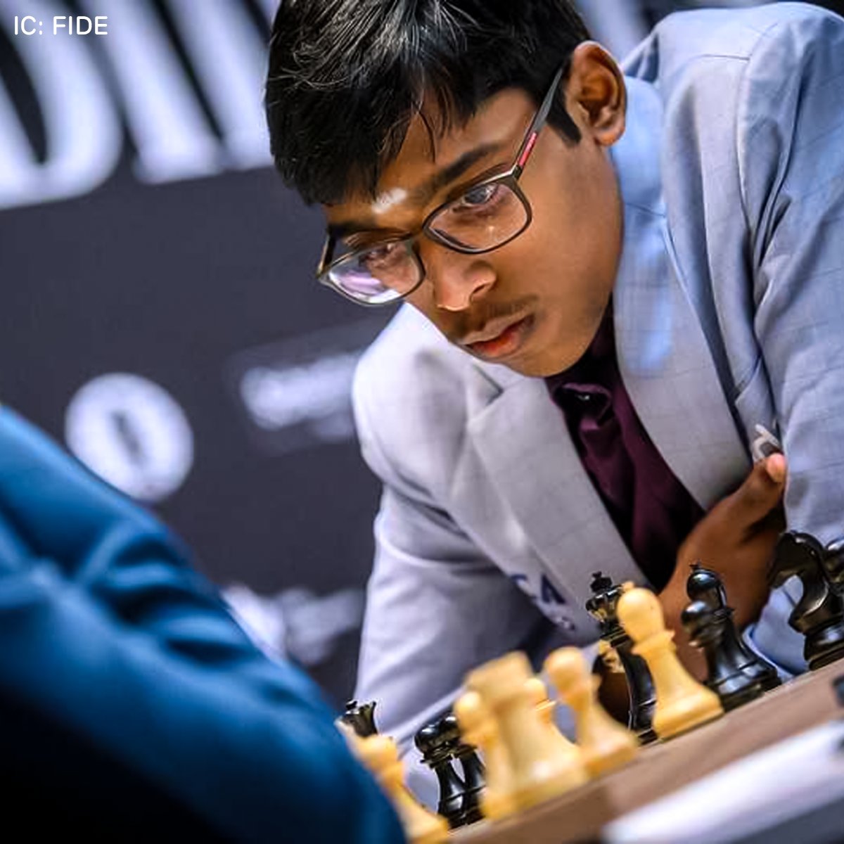 What he does best! 🫡 @rpraggnachess earns his first victory of #FIDECandidates2024 as he beat his 🇮🇳 opponent in Round 3. #Chess #Adani