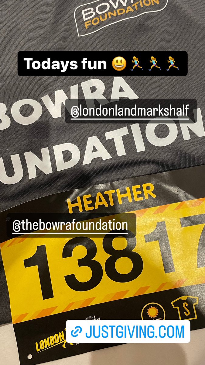 Say hello if you see or the other @BowraFoundation runners -Justine and Jimmy.
Please donate if you can (I know lots of us are asking due a limited amount of funds) 

justgiving.com/campaign/bowra…