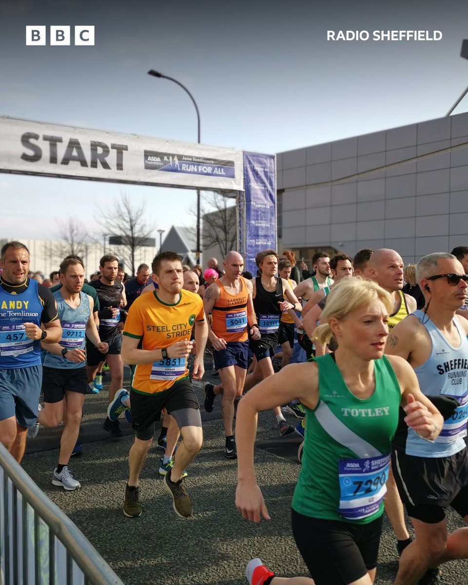 Good luck to everyone running the Sheffield Half Marathon 🙌