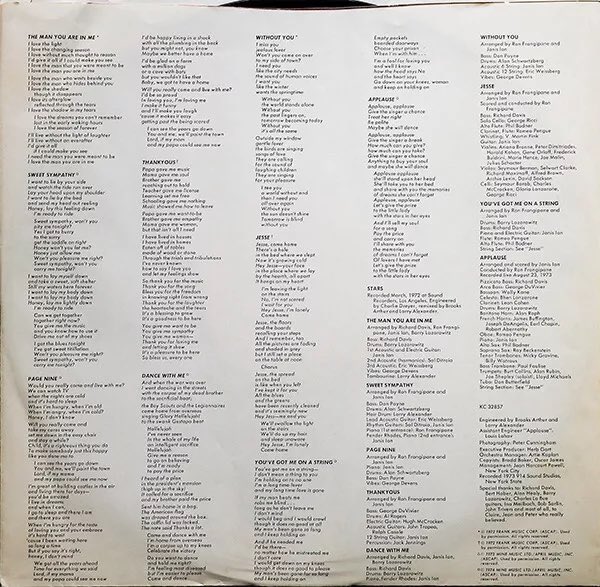 CLASSIC LP OF THE DAY: Happy 73rd 🎂 to very talented #singersongwriter #JanisIan here’s the 1974 release that started her excellent mid #1970s - early ‘80s #album run featuring JESSE, STARS, APPLAUSE, THE MAN YOU ARE IN ME, WITHOUT YOU #Pop #FolkMusic #FolkSinger #MOR #1970s