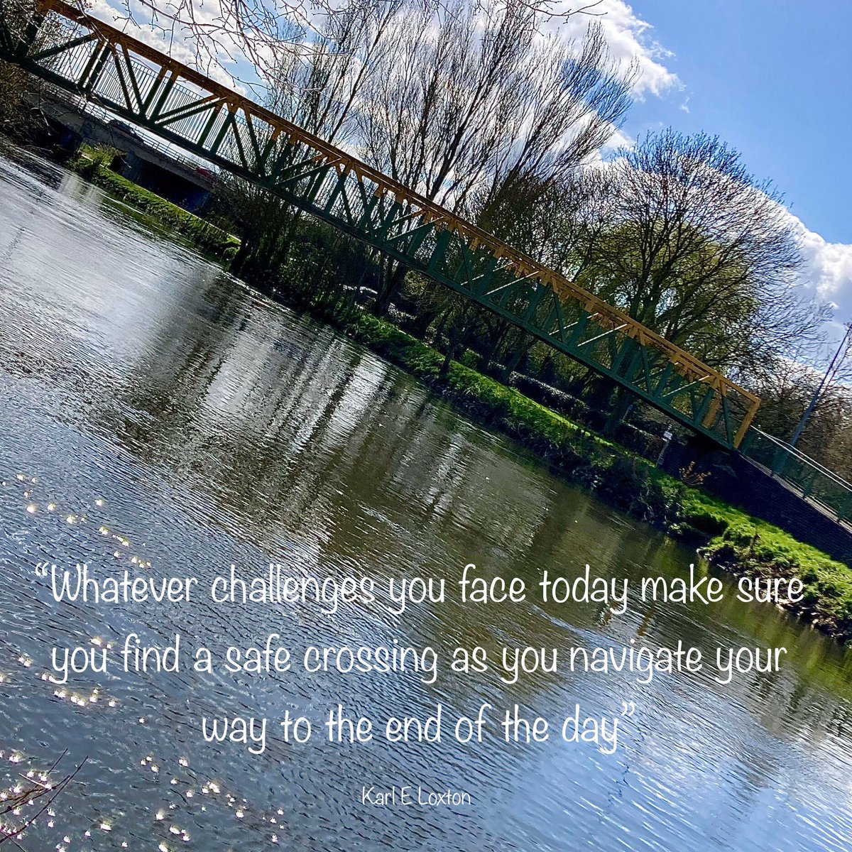 “Whatever challenges you face today make sure you find a safe crossing as you navigate your way to the end of the day” Take care and travel safe peeps x #SafeCrossing #TravelSafe #quotesaboutlife #quotes