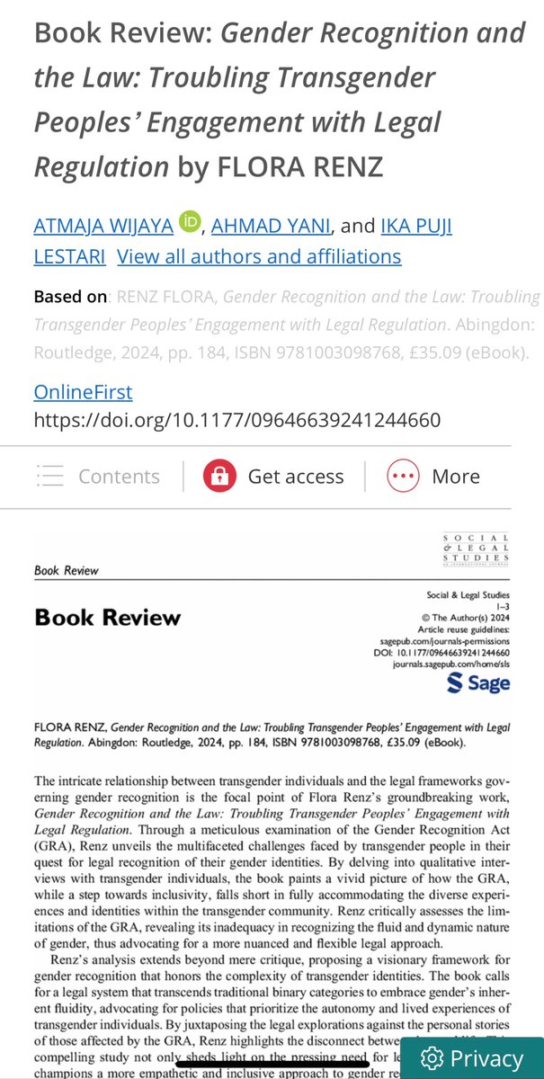 Extremely grateful to Atmaja Wijaya, Ahmad Yani and Ika Puji Lestari for their very generous review of my book out now in @SLS_Journal journals.sagepub.com/doi/abs/10.117…