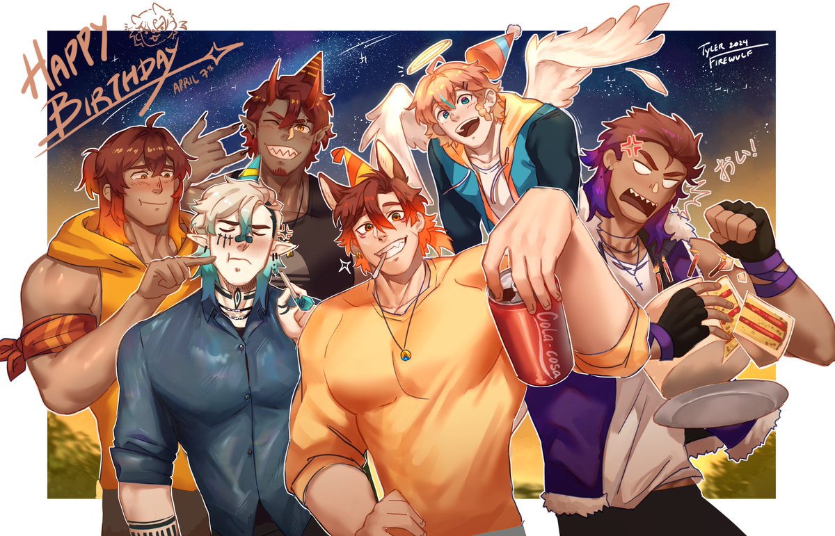 Happy birthday to me!✨🥳 
Been a while since I give attention to my OCs tho 👀
#originalcharacter #birthday