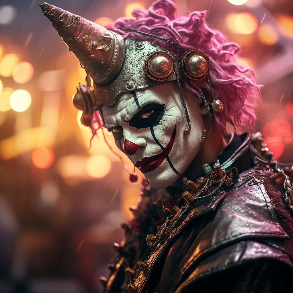 Cyberpunk Clown NFT xoxno.com/buy/CyberpunkA… The “Cyberpunk Clown” collection is a groundbreaking series of 399 NFTs that blend the futuristic aesthetic of cyberpunk with the playful and eccentric world of clowns. Each of these non-fungible tokens offers a dive into a captivating