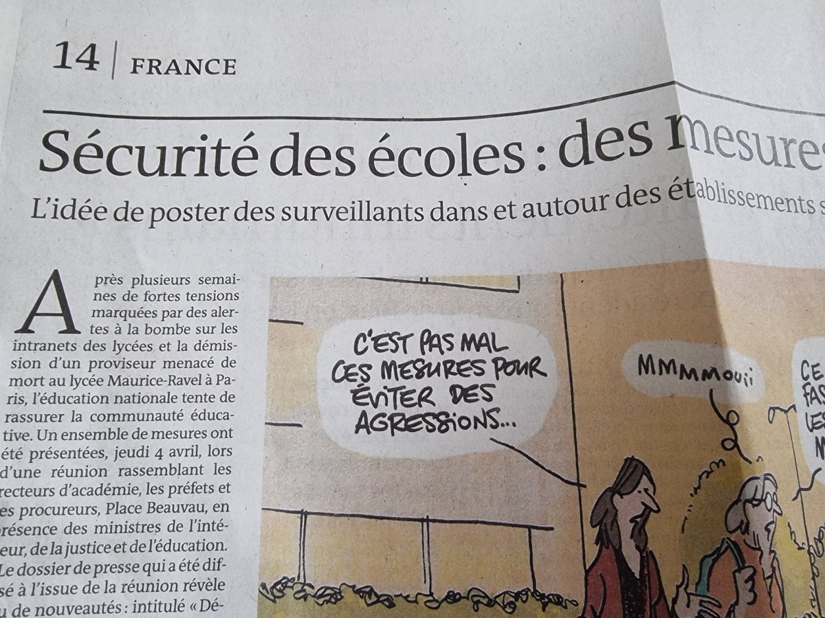 Parler de la sécurité dans les établissements scolaires sans les communes, départements et régions, propriétaires des locaux des écoles, collèges et lycées, c'est vraiment hors-sol. #securite #ecole #college #lycee @SyLecherbonnier @ViolaineMorin