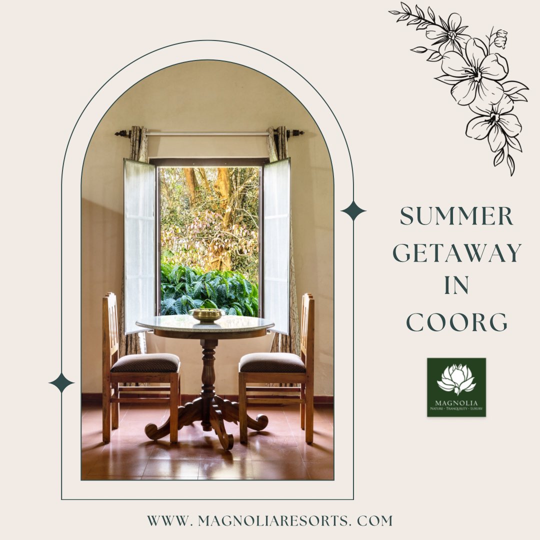 This Summer, Escape to paradise at Magnolia Resorts Coorg 🌿☀️ 

magnoliaresorts.com

#SummerGetaway #NatureRetreat #magnoliaresort #coorgresort #karnatakaresort #coorg #madikeri #virajpet