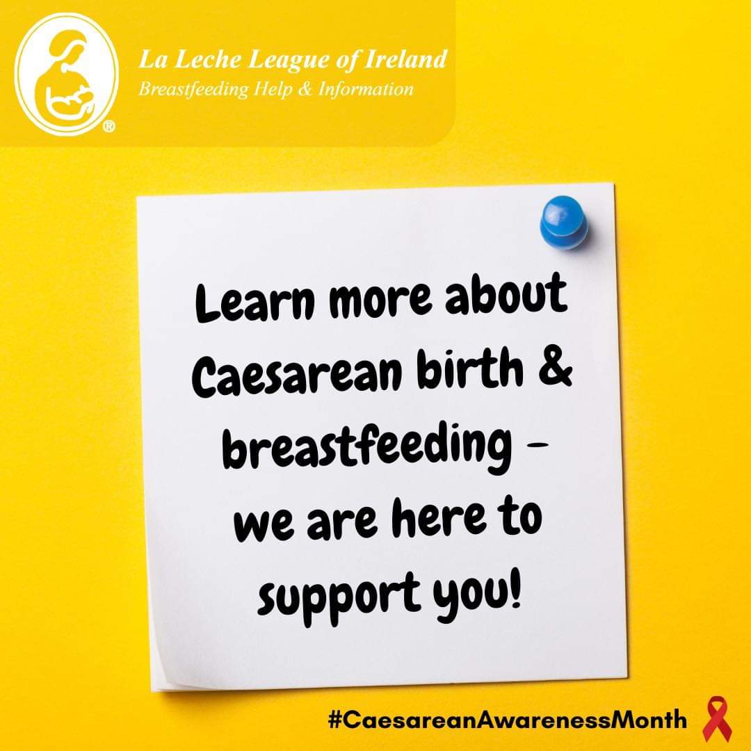 Did you know that April marks International Caesarean Awareness Month? If you’d like to know more about breastfeeding after a Caesarean, you can find some helpful information on the LLL website: laleche.org.uk/caesarean-birt…