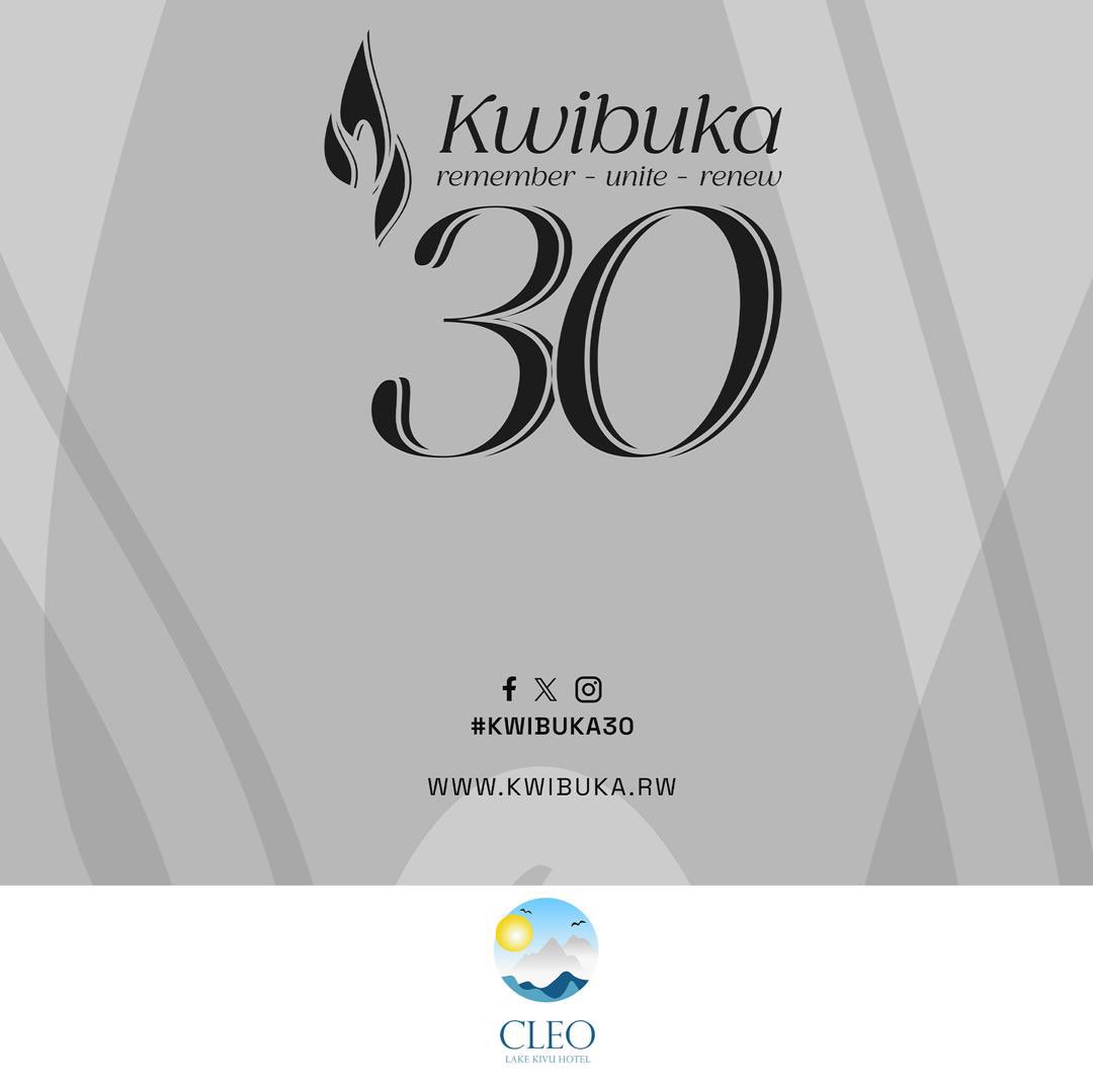 Cleo Hotel stands in solidarity with all Rwandans and the world as we commemorate the 30th of the 1994 Genocide Against the Tutsi.#kwibuka30 #visitrwanda🇷🇼 #cleolakekivuhotel