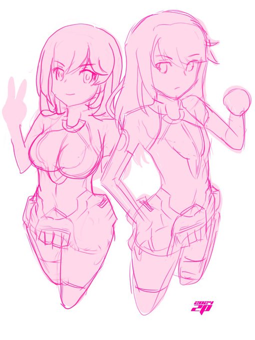 アクトレスペア絵 #対になってる絵をあげる 