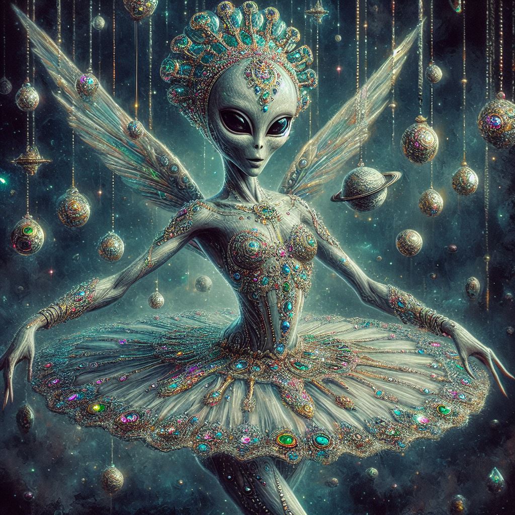 The alien ballerina

#aigeneratedart #AIArtistCommunity #AIArtwork #alien