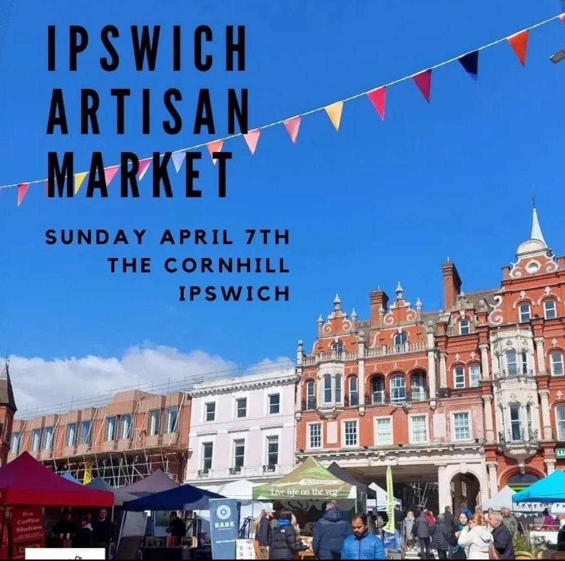 Head down to the Cornhill for today’s Artisan Market! 🛍️
