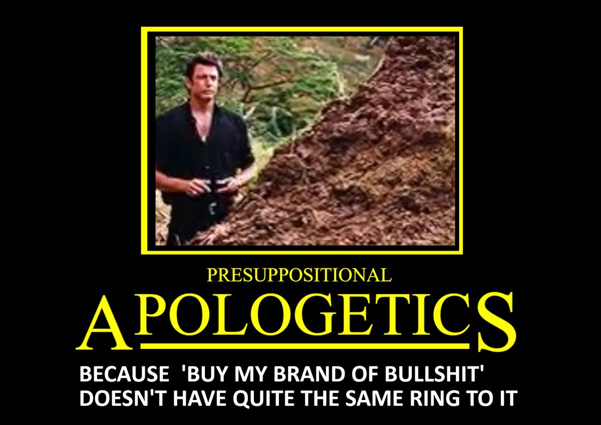 scarletharlot69's tweet image. ah presuppositional apologetics. Personally I have no interest in apologetics. #fundamentalism #presuppositionalapologetics #circularreasoning