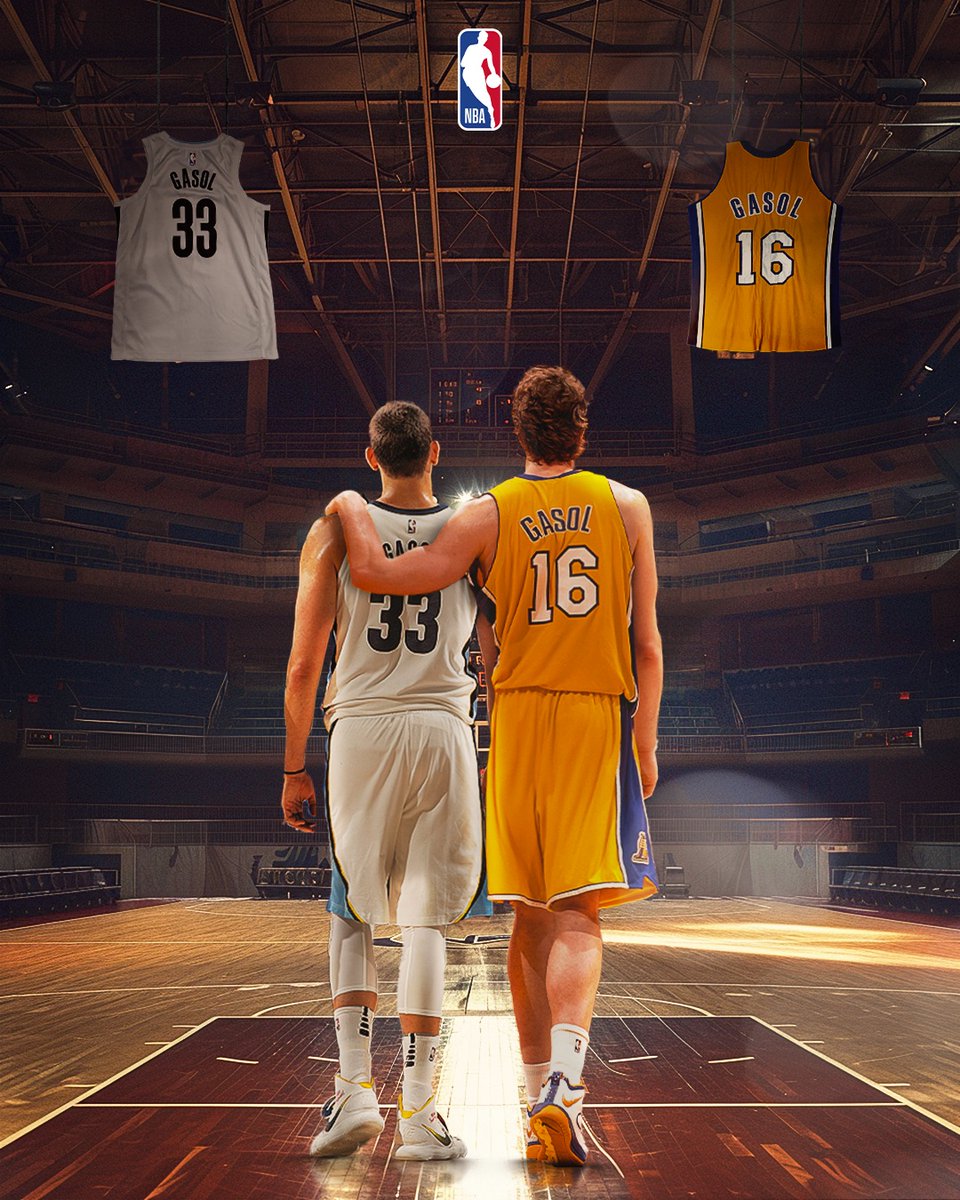 The Gasol brothers ❤️

H I S T O R I A  <a href="/NBA/">NBA</a> 

#Gasol33
