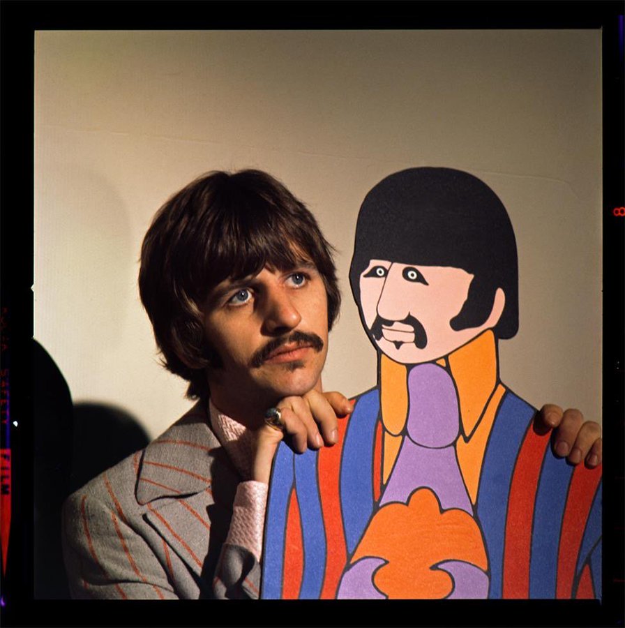 Ringo Starr at the “Yellow Submarine” photoshoot, 1968