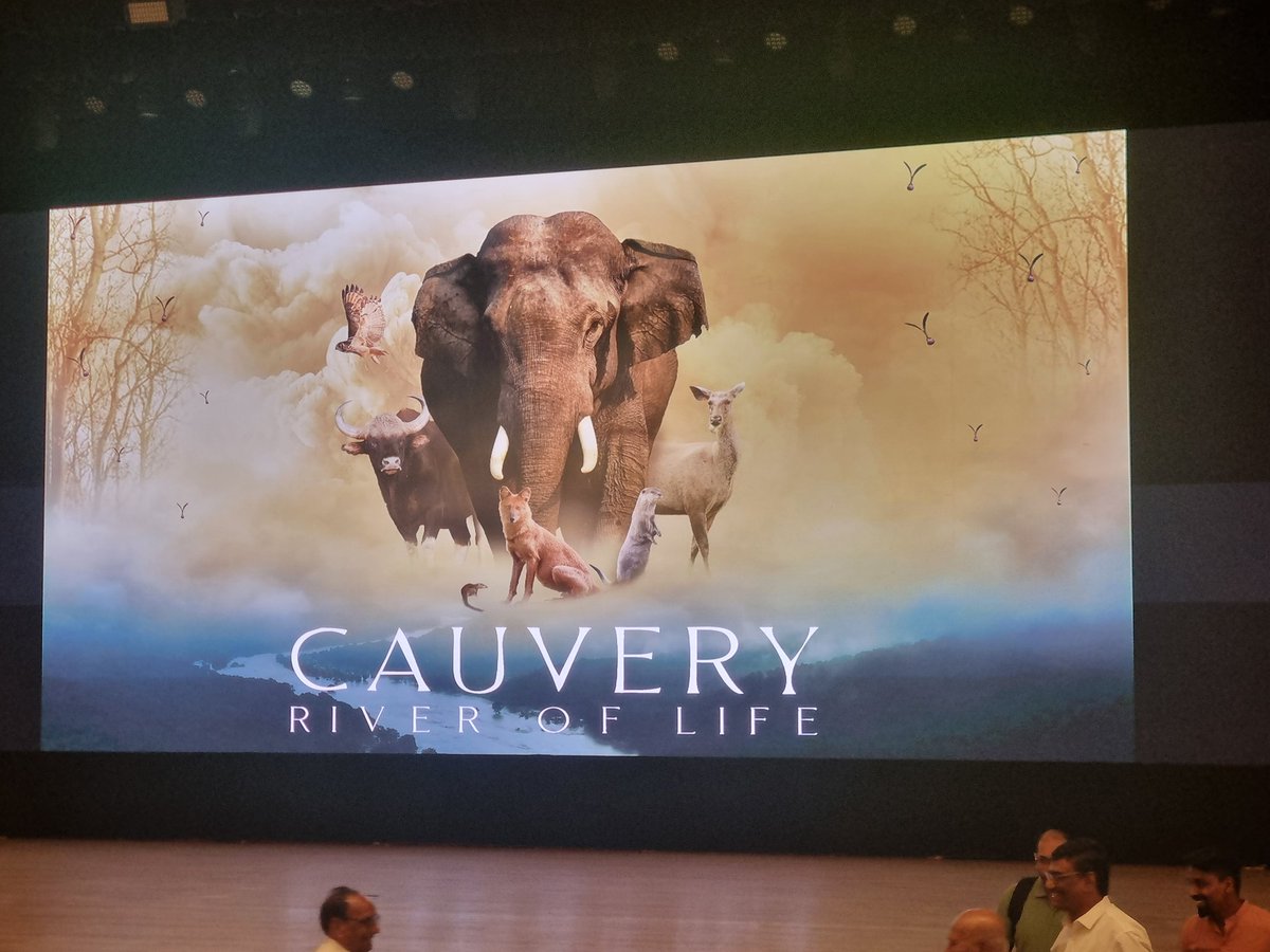 At the premiere of this much awaited #documentary @holematthi #conservation #wildlife #cauvery