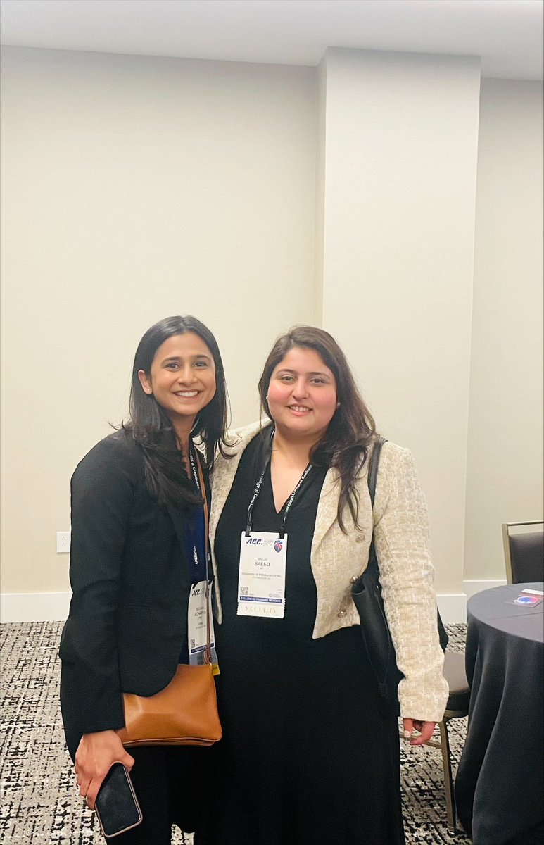 #ACC24 with the legend @AnumSaeedMD at the UPMC HVI reception
Have so much to be thankful for all due to her constant encouragement and support! Grateful to have such inspirational women mentors paving the way!! #WIC #ACCWIC @WomenAs1 @HviUpmc #CVPrev  🫀