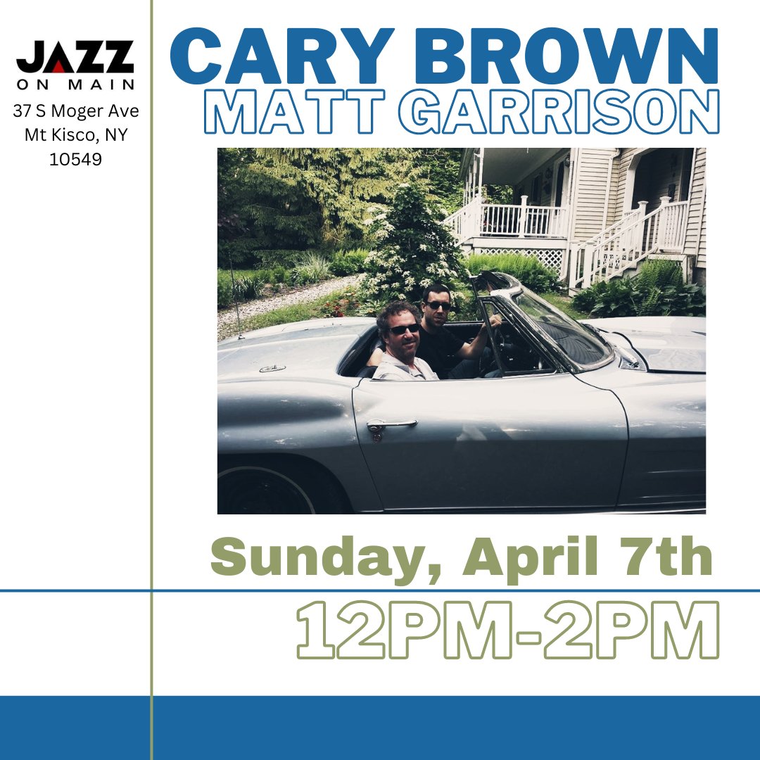 Halfstepmatt's tweet photo. Sunday at Jazz On Main in Mt Kisco with my guy Cary Brown on #piano.  I'll play #saxophone and #flute and #clarinet maybe?  We will play the hits...

#Jazz #westchester #newyork #lovebots #pampt #swung #swinger #brunch #live #livemusic #lifemusic #follow #followme #like #share https://t.co/ckhKuQ72Us