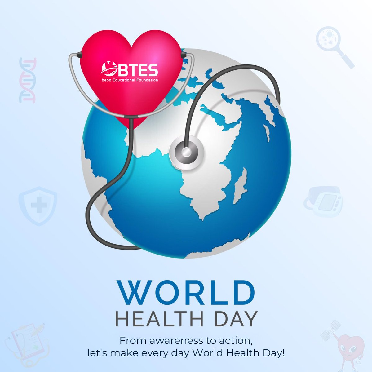 On this special occasion of World Health Day, BTES encourages you to make healthy choices that will benefit you in the long run. Stay healthy, stay happy!

#WorldHealthDay #HealthyLiving #HealthyChoices #StayHealthy #beboTechnologies #BTES
