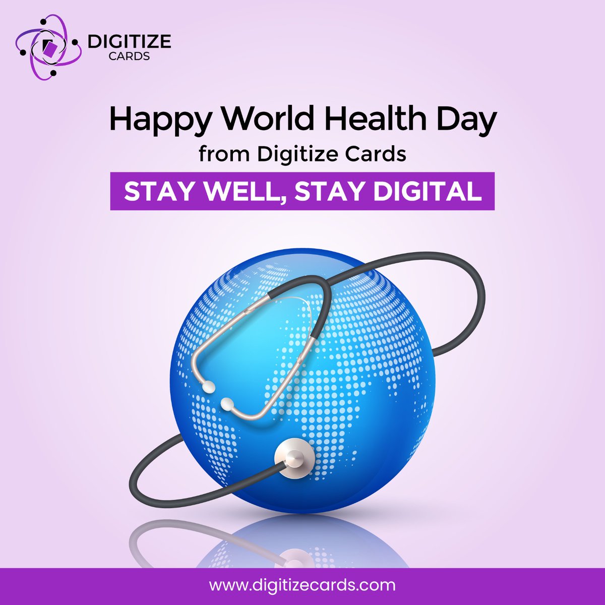 Happy World Health Day! 🌟🍃 Let's revolutionize how we stay connected and healthy with Digitize Cards. Embrace wellness in every swipe and tap, staying digital, staying fit. 💪📱 
#DigitalHealthRevolution #WorldHealthDayWithDigitize #digitalcards  #digitizecards