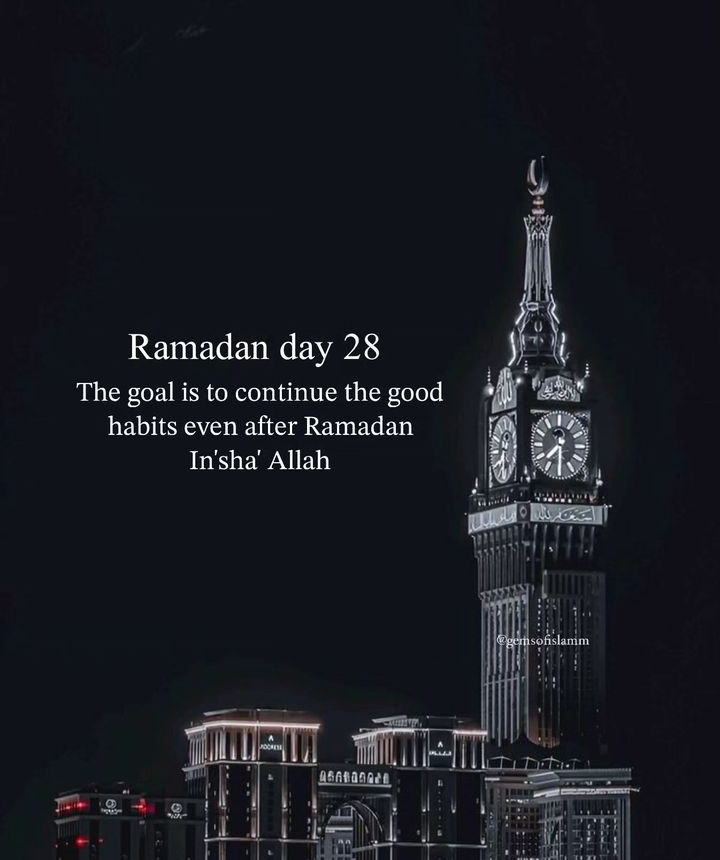 Ramadān day 28🌙🤍✨