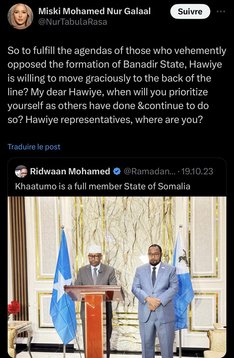 You were against SSC joining as a FMS & supporting SL, justifying it by 'prioritizing Hawiye'. Some people here play the patriots & unionists but are guided only by their hatred and complex towards a certain clan.