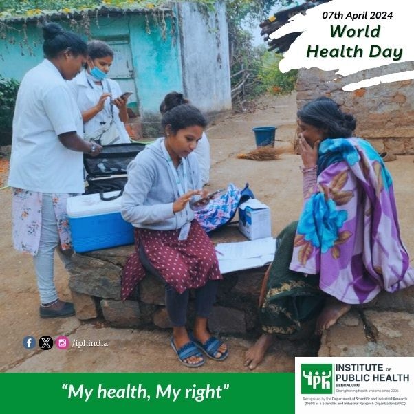 “My Health, My Right” is the theme for #WorldHealthDay2024 this year by @WHO ; Our vision of building an equitable, integrated, decentralised, and participatory health system within a just and empowered society' can never be realised without the Right to Health for every Indian.…