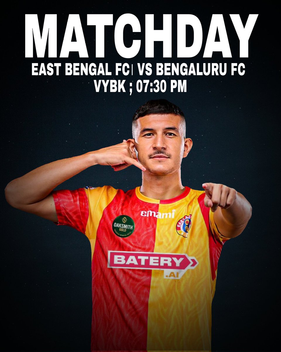 Two games, Two Wins, Six Points – That's what we want! It's time to defend home turf and secure a win against Bengaluru FC! #EBFCBFC #EastBengalFC #EBRP #ISL10
