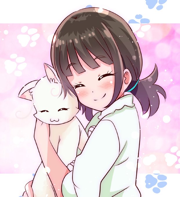 「smile white cat」 illustration images(Latest)