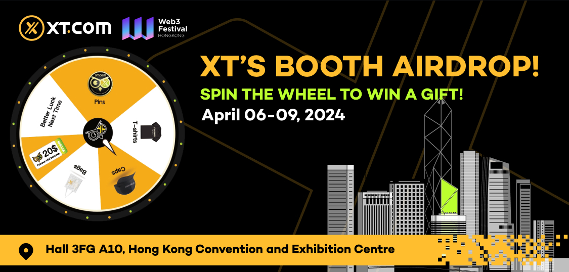 🌟 Join XT.COM Spin the Wheel Lottery Game at Web3 Festival Hong Kong! @festival_web3 👉 Here’s how: ❤️ Follow @XTexchange & @XTExchangecn ❤️ RT, Like this post ❤️ Take a photo at XT’s booth, post on Twitter with hashtags '#Web3Festival #XTParty #XTEvents'.…