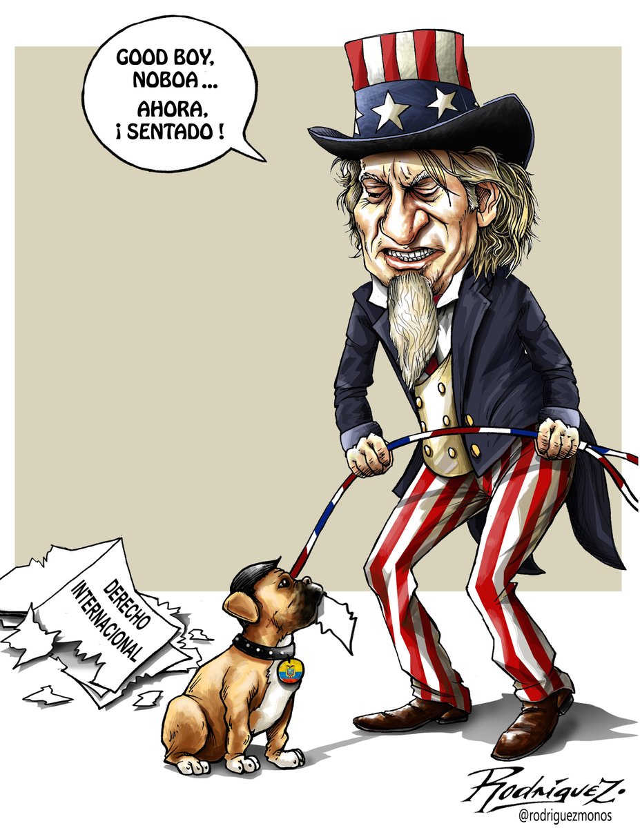 'El encantador de perros'
#DanielNoboa #Ecuador #DerechoInternacional #EcuadorBajoElFascismo #OEA #EmbajadadeMexico #ConvencionDeViena #Noboa #NoboaNoMeRepresenta #Soberania