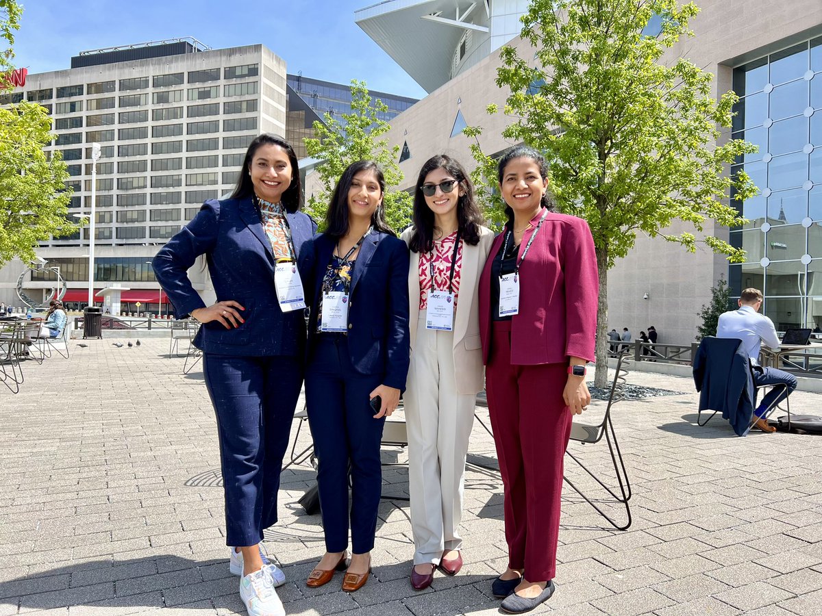 Also phenomenal to meet up with my #WIC friends and seeing how they are leading the way in the field ! You are such an inspiration ! @ACCinTouch @PRodriguezMD @SinghVasvi @vtrivediMBBS 🌟 🌟🌟