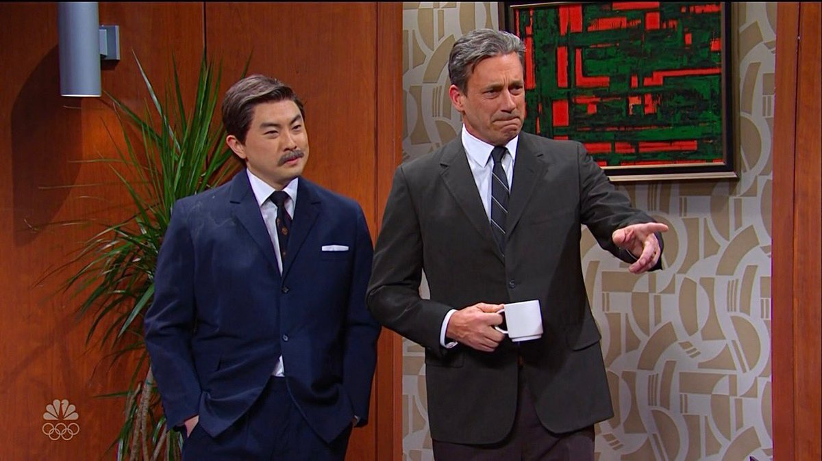 Mad Men vibes with Jon Hamm here for another Trudy #SNL sketch!