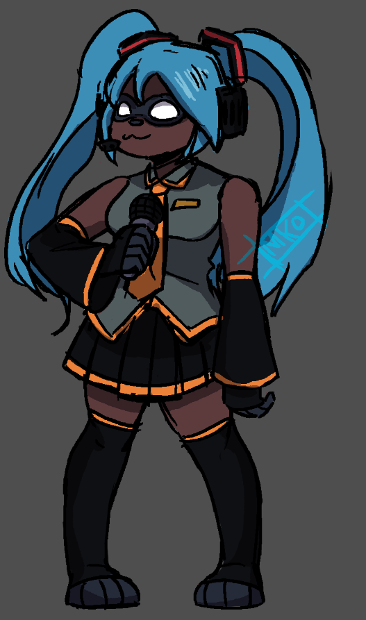 MKO_200's tweet photo. Hatsune Miko cause I was bored
#miku #furryart https://t.co/6vrtcQoush