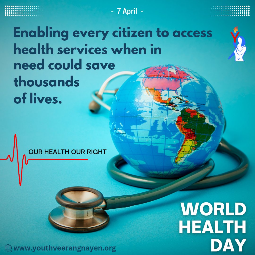 This World Health Day, let's pledge to tackle the challenges that stand in the way of equal health for all. #WorldHealthDay #MyHealthMyRight
#WorldHealthDay2024
#HealthyHabits 
#HealthDay
#विश्व_स्वास्थ्य_दिवस
#WorldDayForHealth
#YouthVeerangnayen
