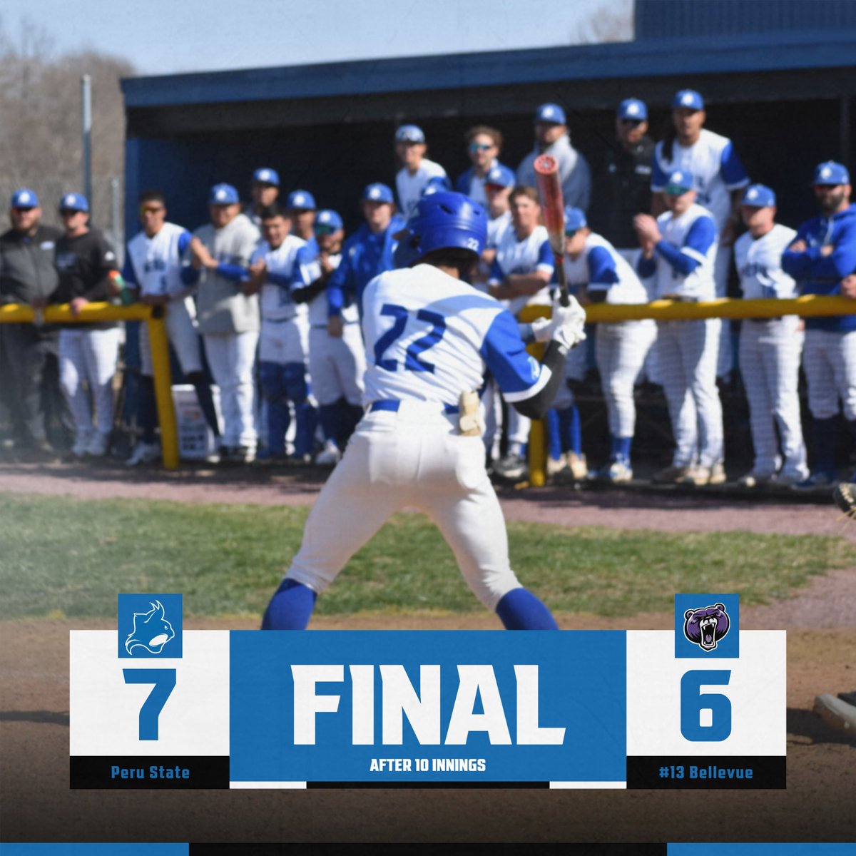 Bobcats Defeat #13 Bellevue after a thrilling 10 Inning Game

#ClawsOut | #PeruState156