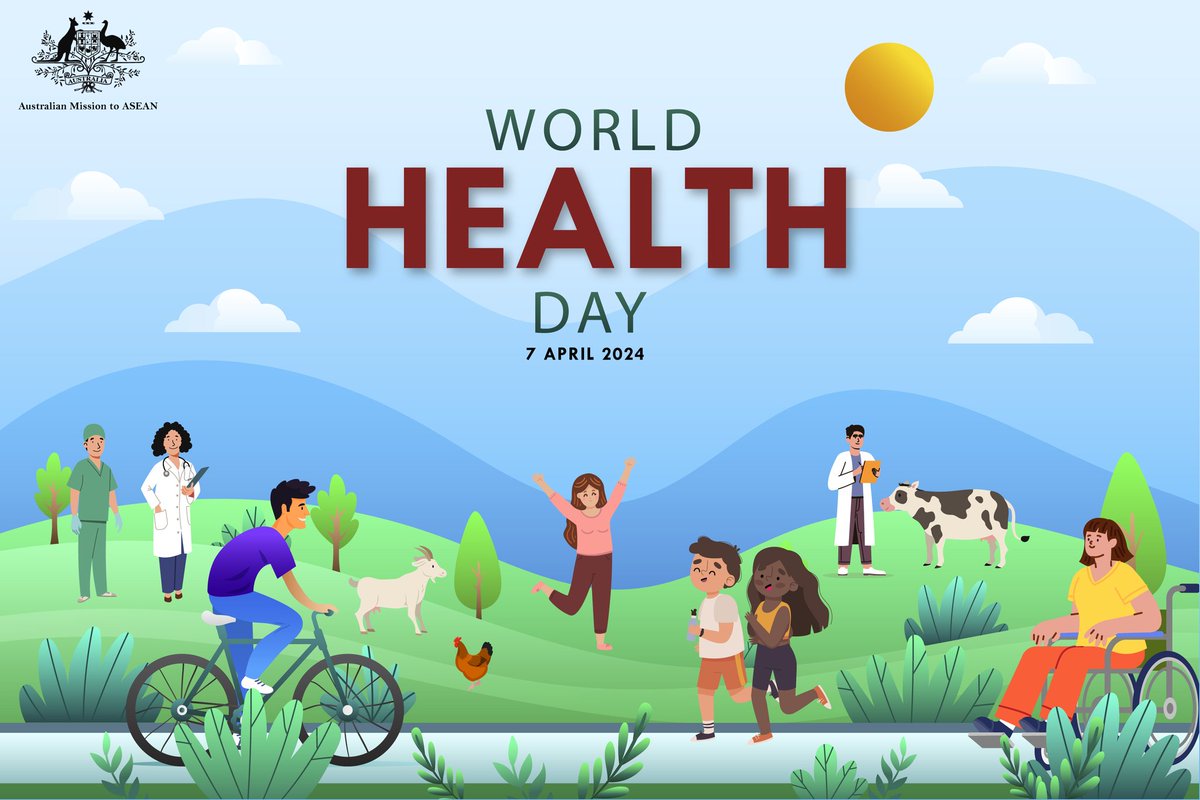 Happy #WorldHealthDay! In line with this year’s focus on “My health, my right”, 🇦🇺 recognises millions of #ASEAN citizens’ right to health. We reaffirm our support to @ASEAN to advance good physical, mental and social health and wellbeing for all in the region 🌏