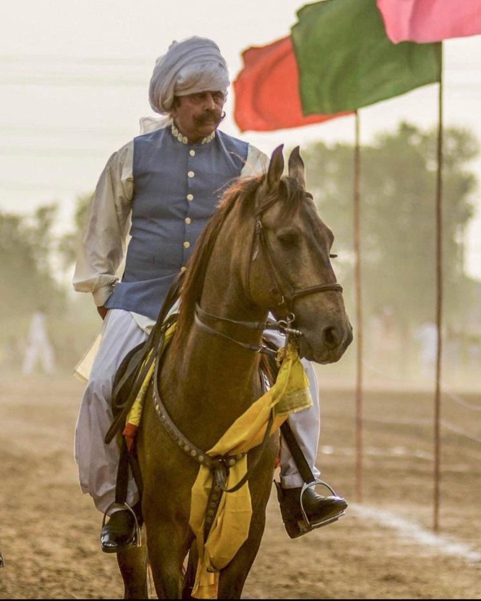 Nawab Malik Ata Muhammad Khan (Late) Horse : Grey cloud