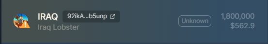 🫡 GM to ALL...just received 1.8 MIL $IRAQ = <a href="/IraqLobsterSOL/">IRAQ LOBSTER</a> which i won on the last spaces hosted by <a href="/OfficialTravlad/">Travladd Crypto 𐤊</a>...i will run a giveaway tomorrow for 75K $IRAQ and another 75K $IRAQ in @DegenDojoArt server for our holders...<a href="/IraqLobsterSOL/">IRAQ LOBSTER</a> is a hilarious meme and the guy